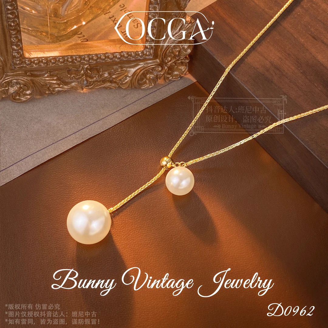 镀K金D0962 法★【星球环绕】冬OCGA 欧斯伽斯 项链