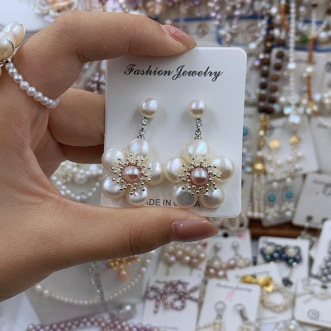 项圈银S925镶嵌淡水珍珠