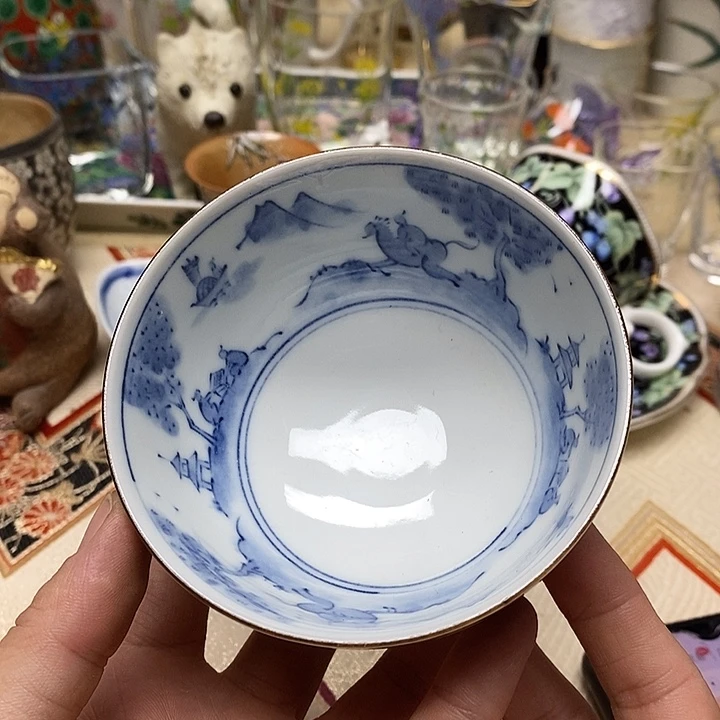 茶壶紫砂杯子和一大盒酸奶一起装起来都超级好看好