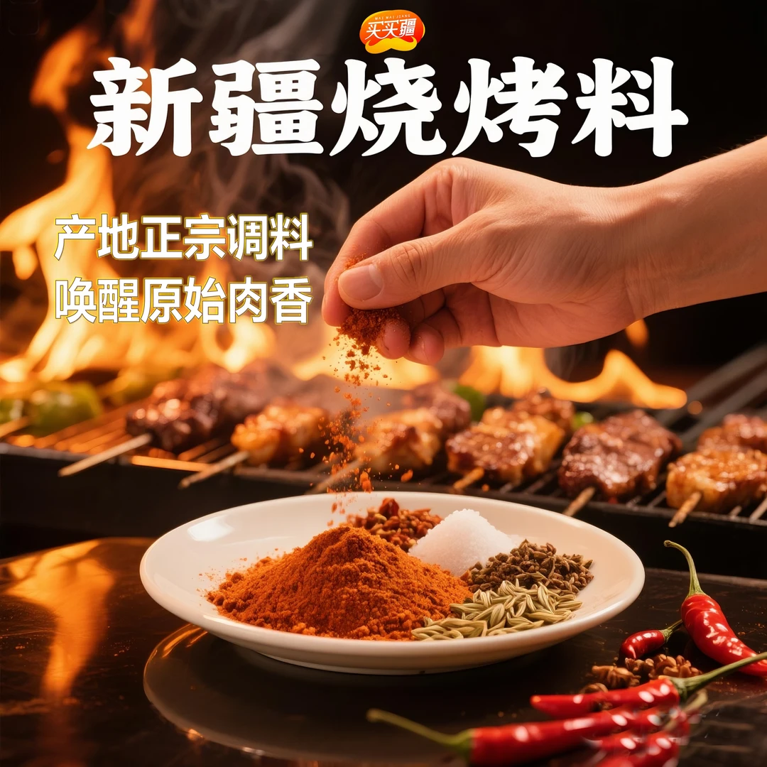 【新疆烧烤正宗原产调料】烤肉专用 麻辣火锅 烤肉店撒料 新疆直发