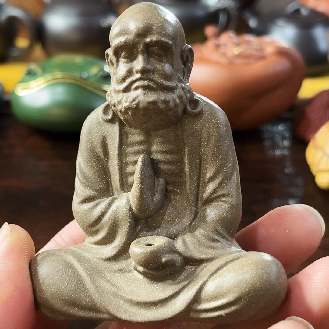 紫砂茶宠达摩精工手工