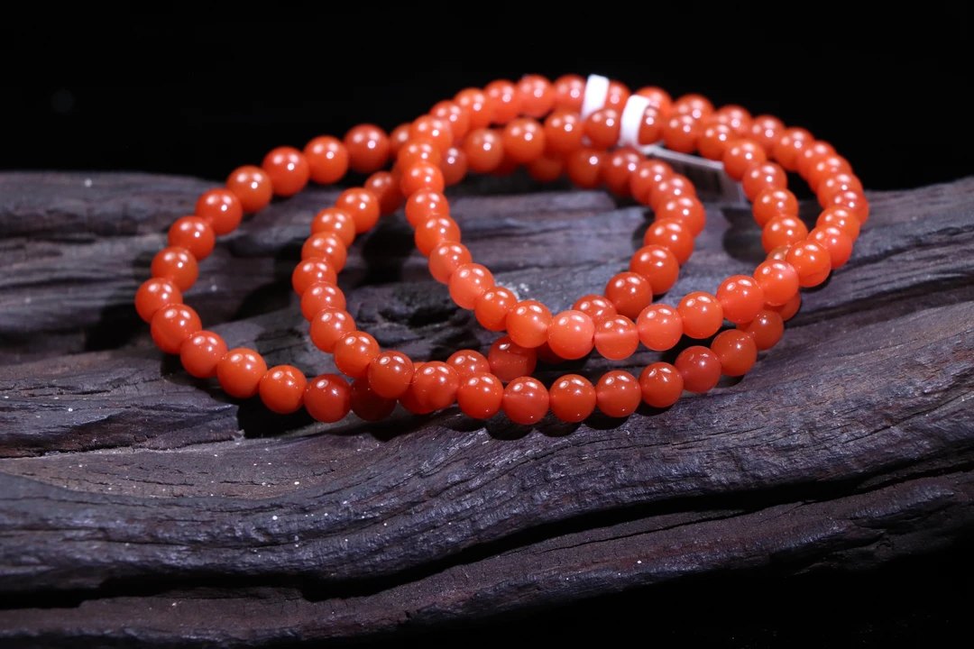 1原矿无优化天然南红保山西山杨柳单圈5mm左右多样性发一条微色差