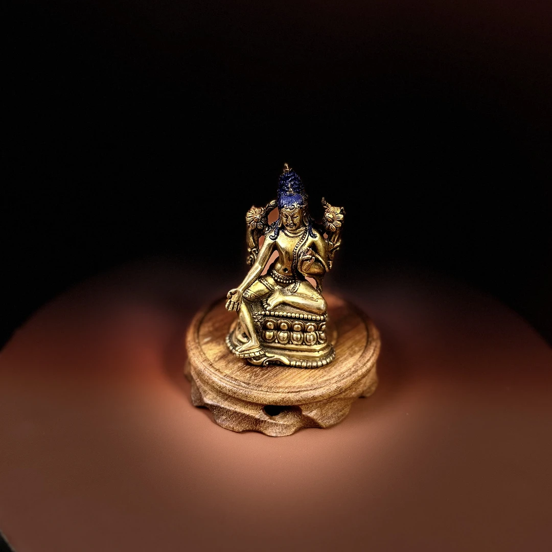 锦艺杂项-绿度度（铜鎏金）