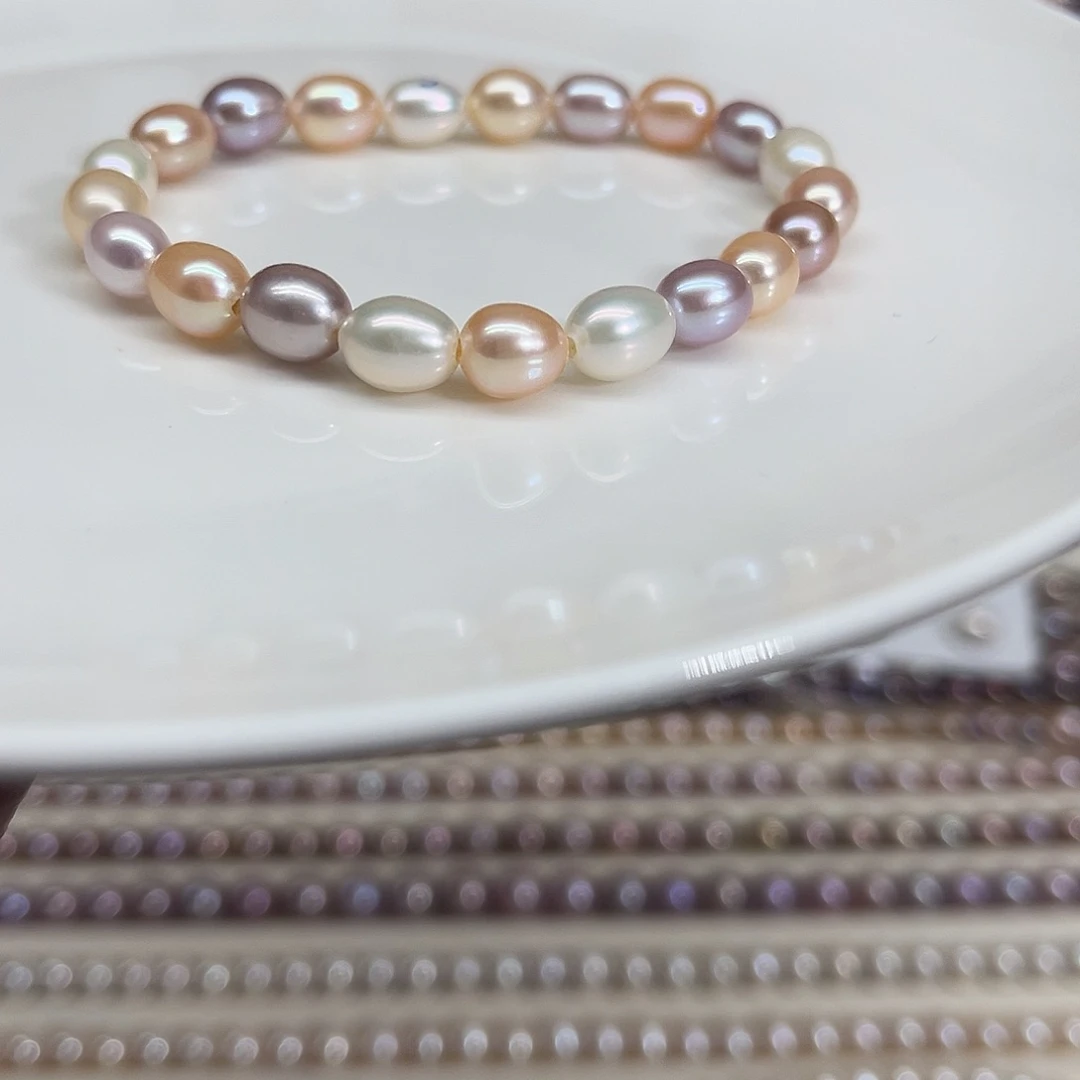 淡水珍珠未镶嵌手串6-7毫米