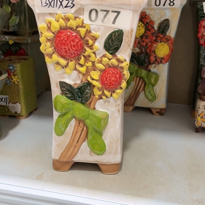 紫砂花盆粗陶材质多肉花盆