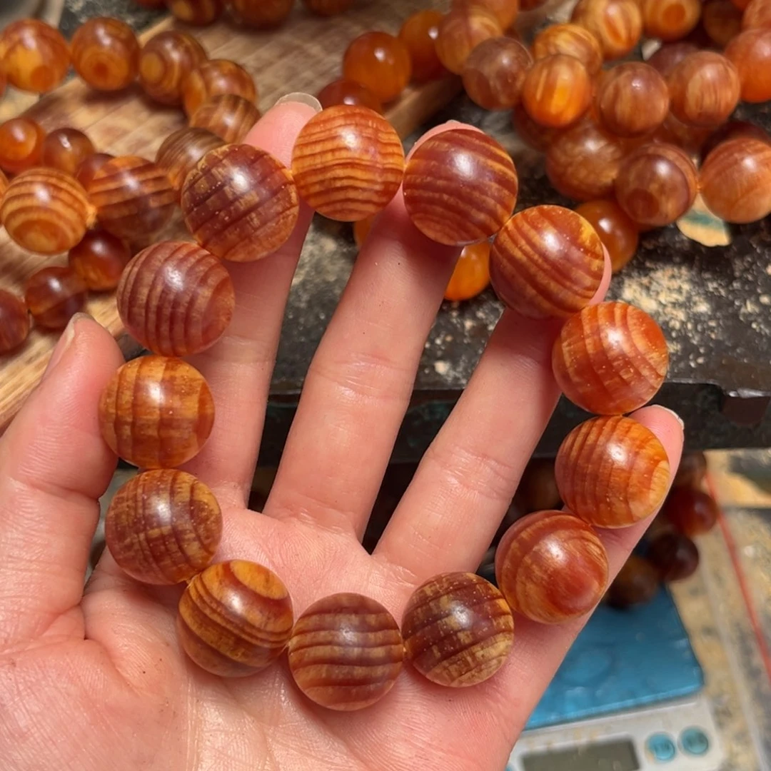 松木（琥珀木）手串/手链1.8满文