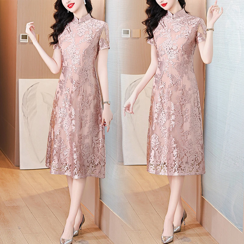 五一高端喜婆婆婚宴装2025新款大气连衣裙结婚喜妈妈婚宴礼服