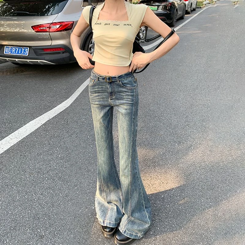 （非图片）直播牛仔裤女，默认微瑕