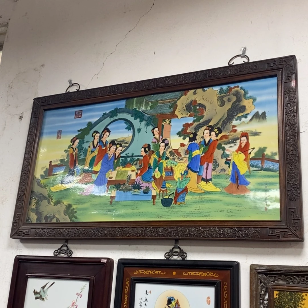 瓷123*68 景德镇瓷板画柴窑烧制