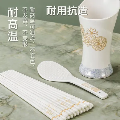 景德镇陶瓷筷子家用防霉防滑耐高温易清洗高档餐具简约沥水不沾