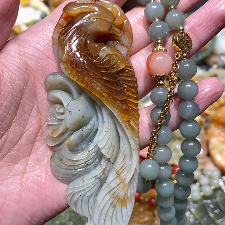 岫玉毛衣链未镶嵌