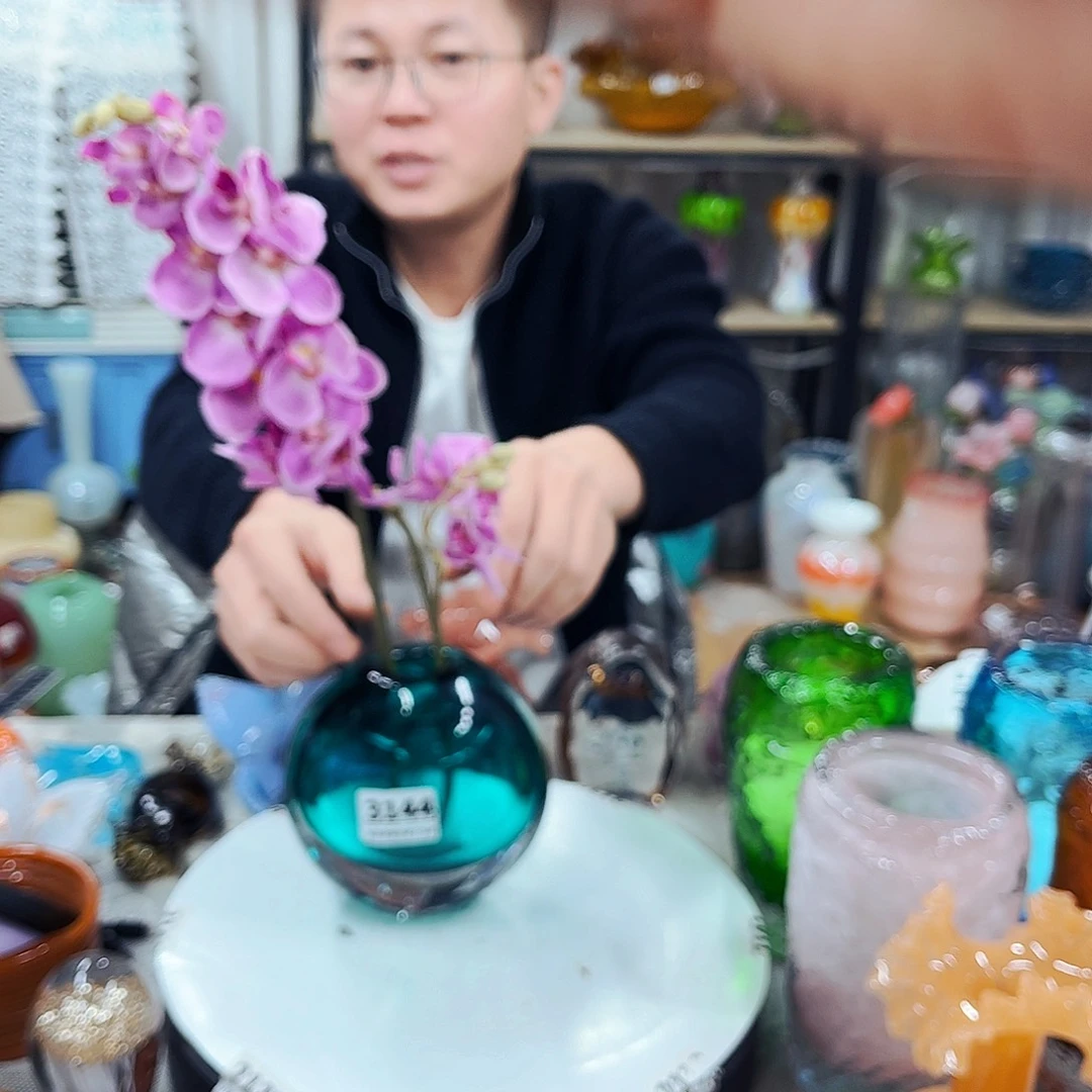 3144不完美瓶 家悦琉璃工艺品不含花