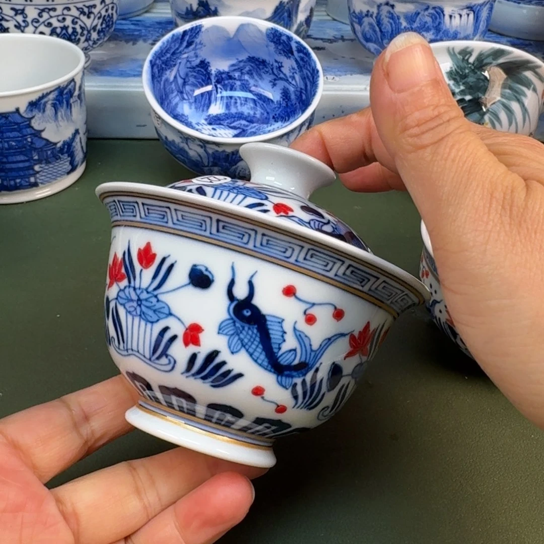 陶瓷景德镇纯手绘茶具圆圆221