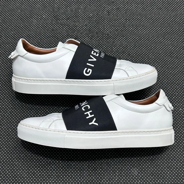 95新 Givenchy/纪梵希 40码 26cm 黑白 绑带 成色挺新 一脚蹬
