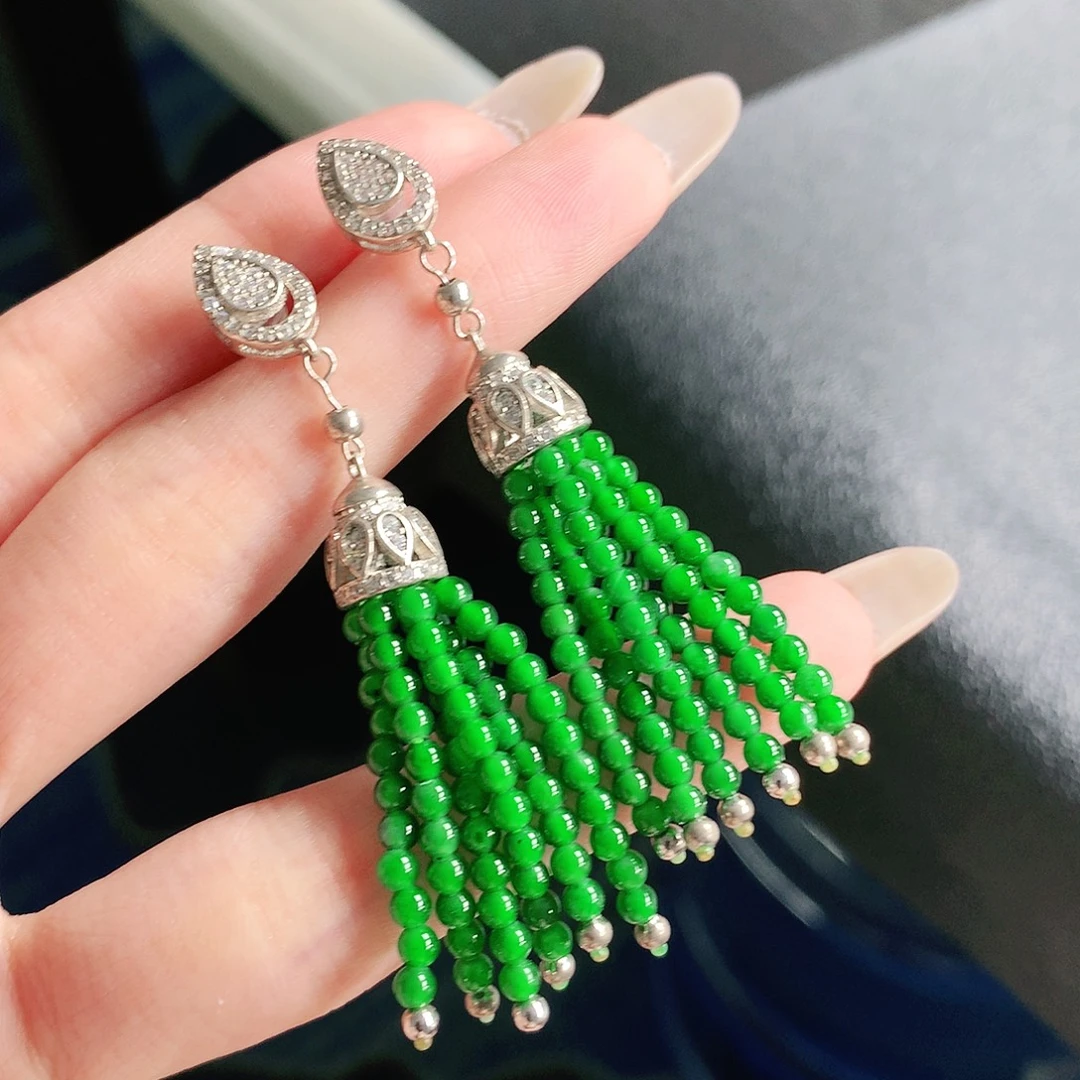 翡翠未镶嵌手链耳饰