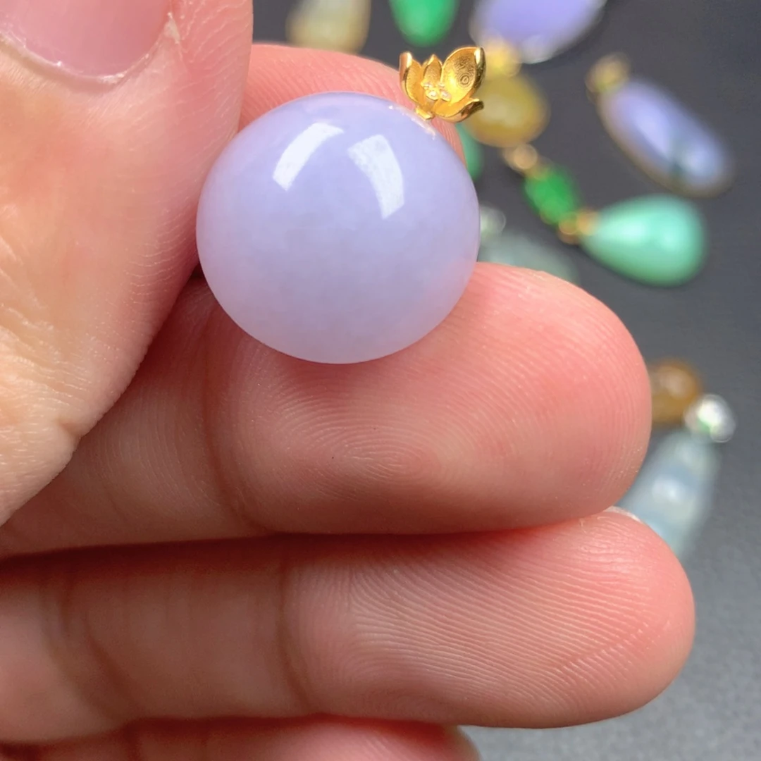 【闪购商品】翡翠18K金镶嵌颈饰翡翠