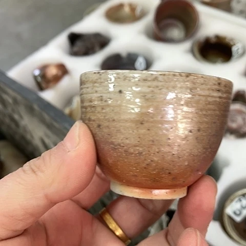 柴烧宝瓶杯子大放漏