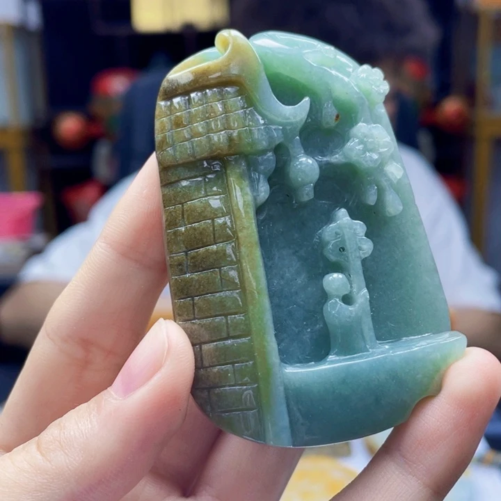 翡翠未镶嵌吊坠(不含链)A430