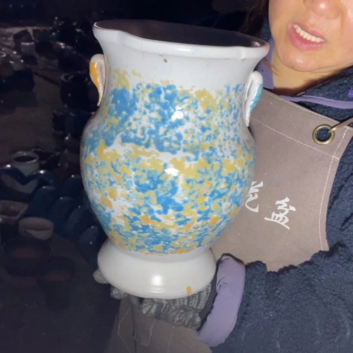 花盆紫砂口20高30瑕疵瑕疵