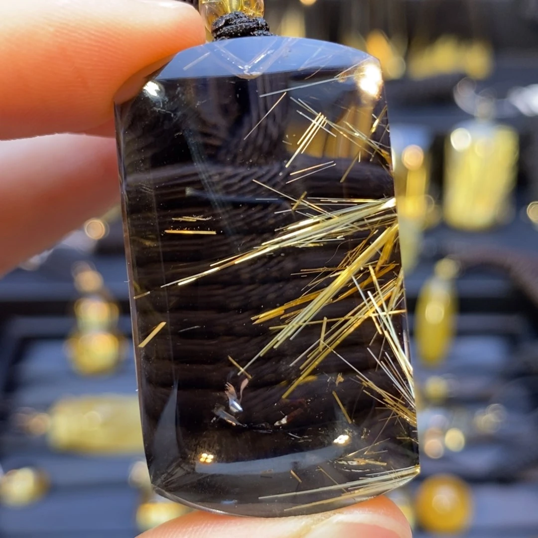 颈饰未镶嵌水晶钛晶无事牌