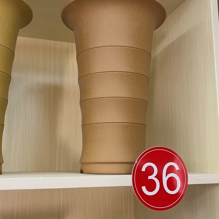 紫砂花盆大竹节青段