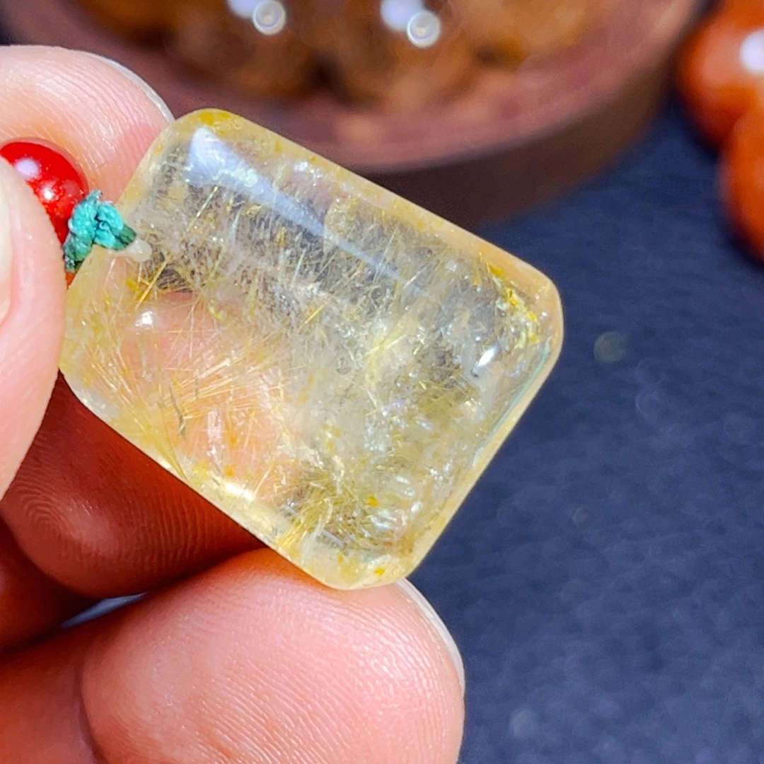 发晶未镶嵌吊坠(不含链)