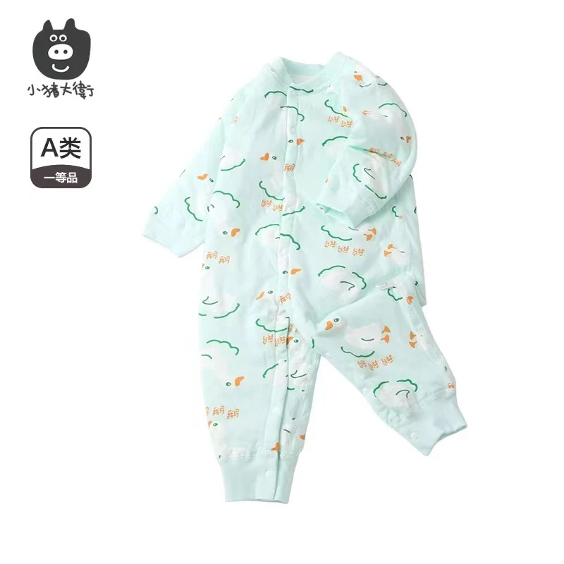 咏鹅  宝宝40克夹棉连体衣