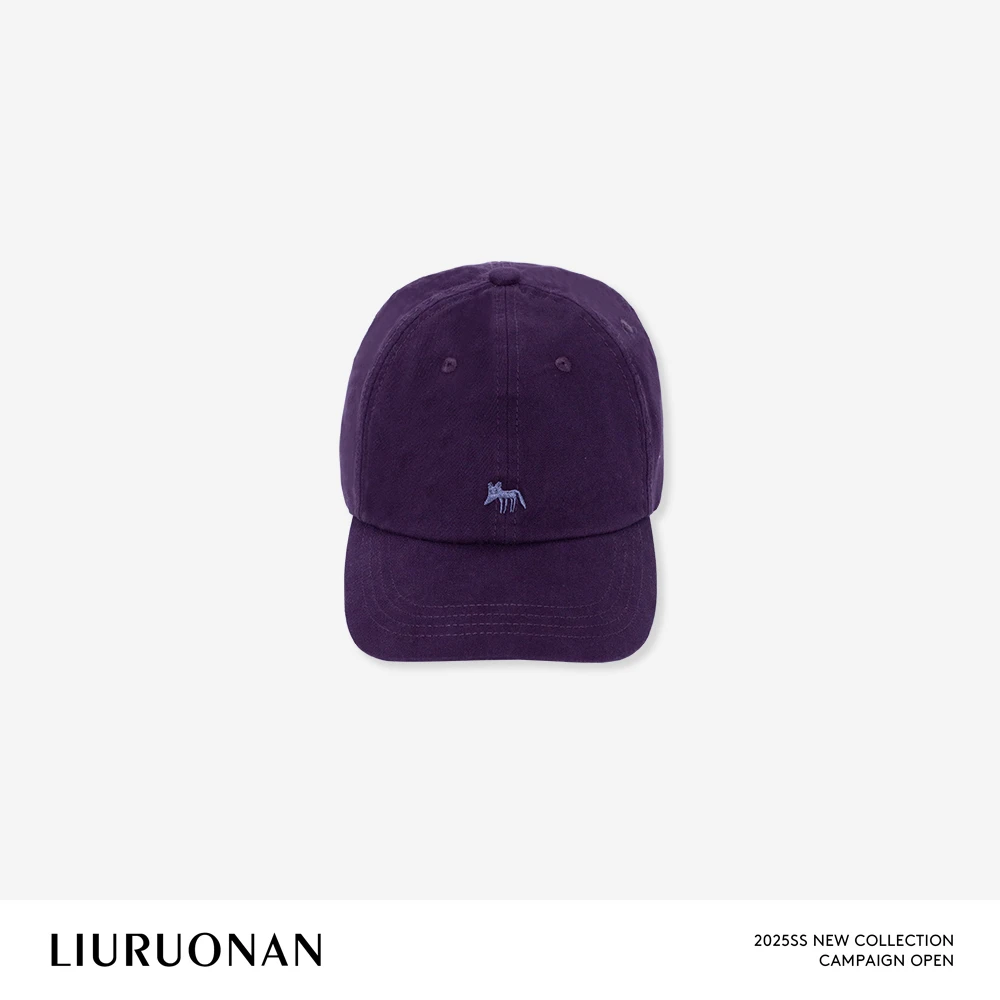 LIURUONAN 25SS 氛围感紫色棒球帽女百搭鸭舌帽