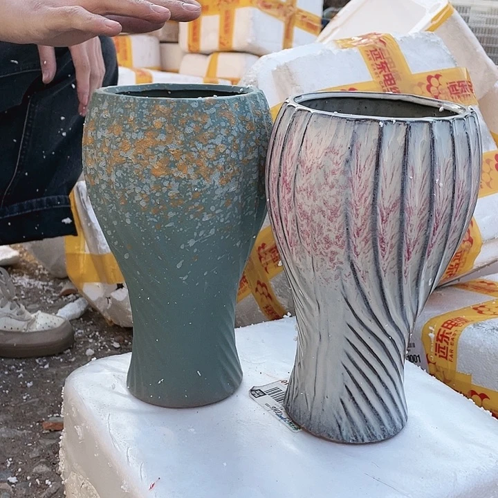 无铅玻璃宜兴紫砂花盆