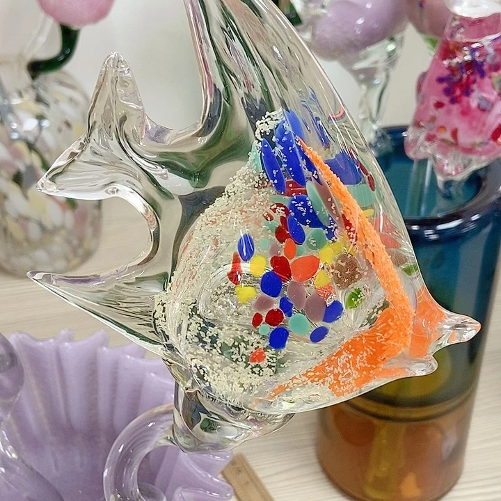 琉璃花瓶高度45厘米9厘米
