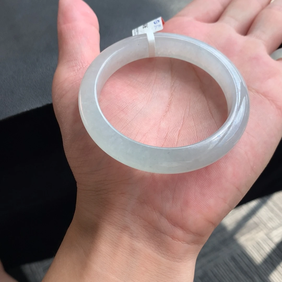 翡翠未镶嵌手镯38号57