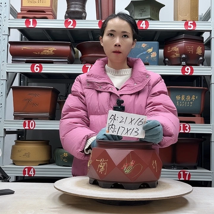 紫砂花盆紫砂花盆