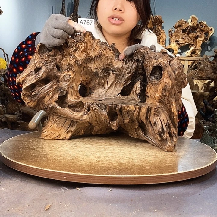 茶盏0****0767。株木随行根艺