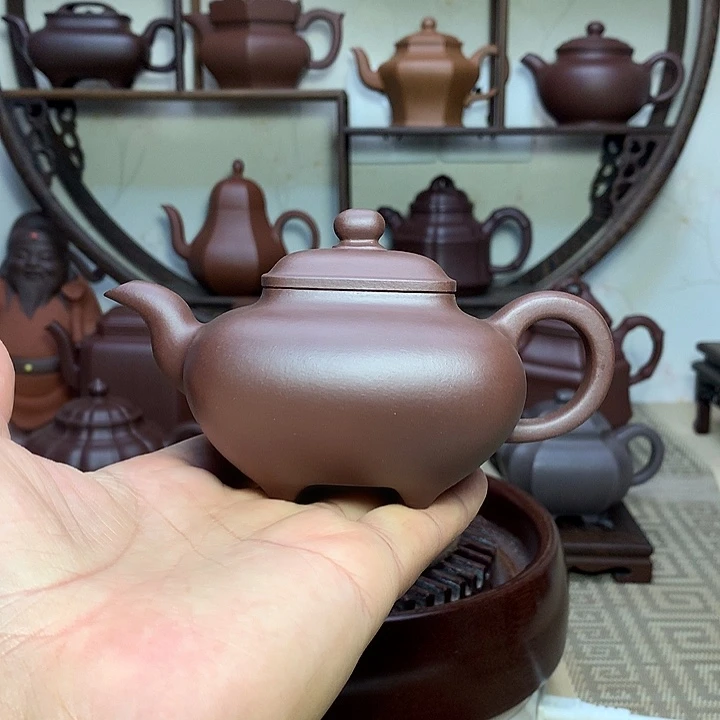孤***雨茶壶紫砂原矿紫砂壶