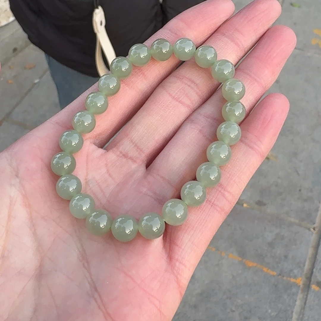 和田玉手串未镶嵌112赵姐