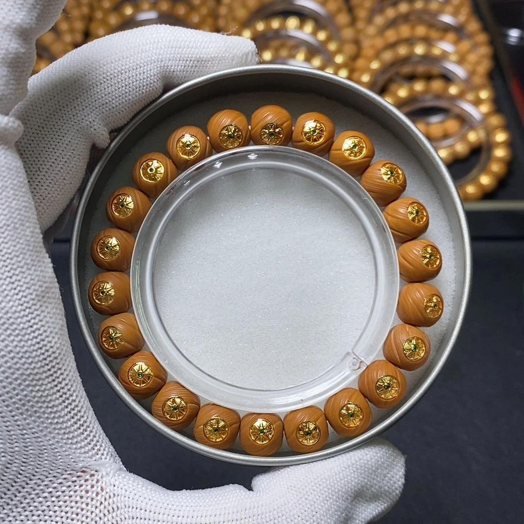 猴头核桃手串满标定风珠 10左右 全品 328号