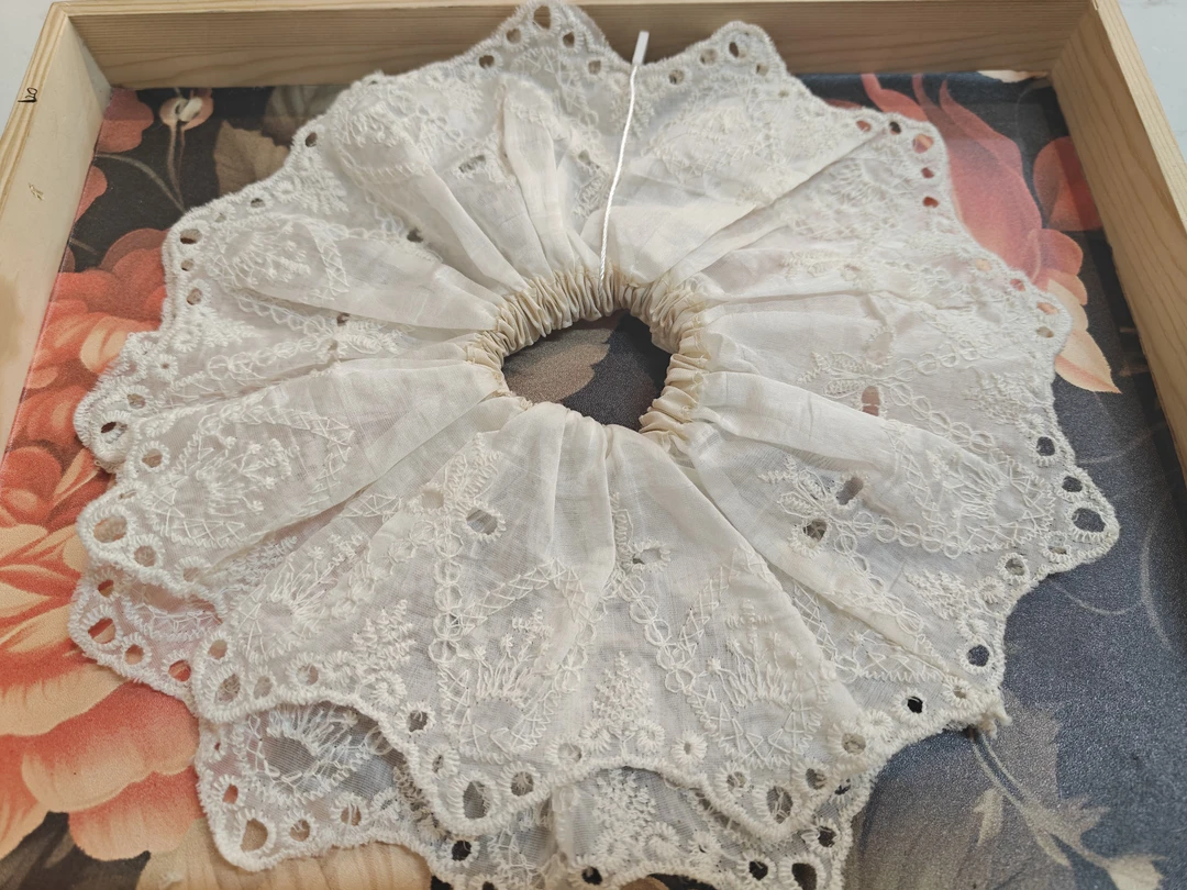 日韩发绳网纱原创设计发圈清新甜美风灰色英伦皮筋