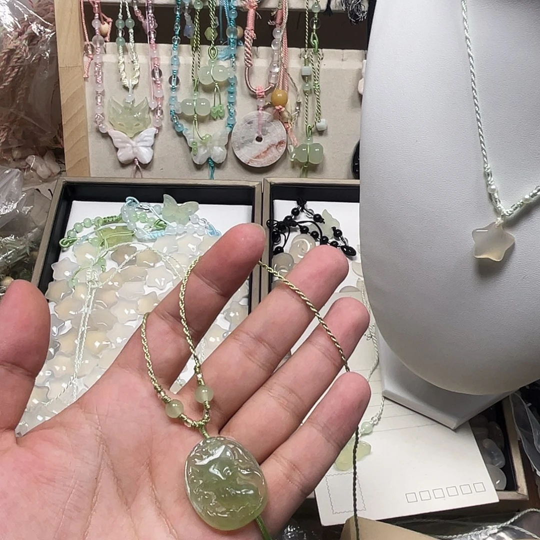 幻***y玛瑙/玉髓合金颈饰