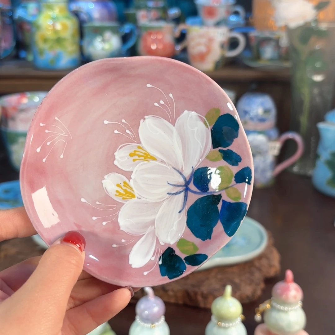 景德镇手绘高温釉下彩陶瓷茶具