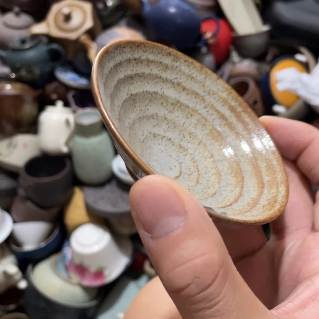 瓷片原矿绿植盆景茶香熏酒