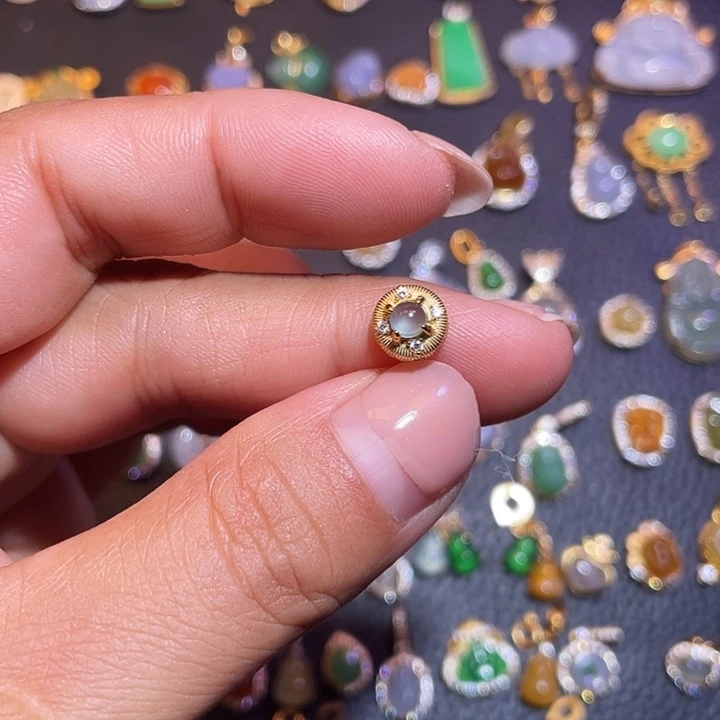 翡翠银S925镶嵌颈饰