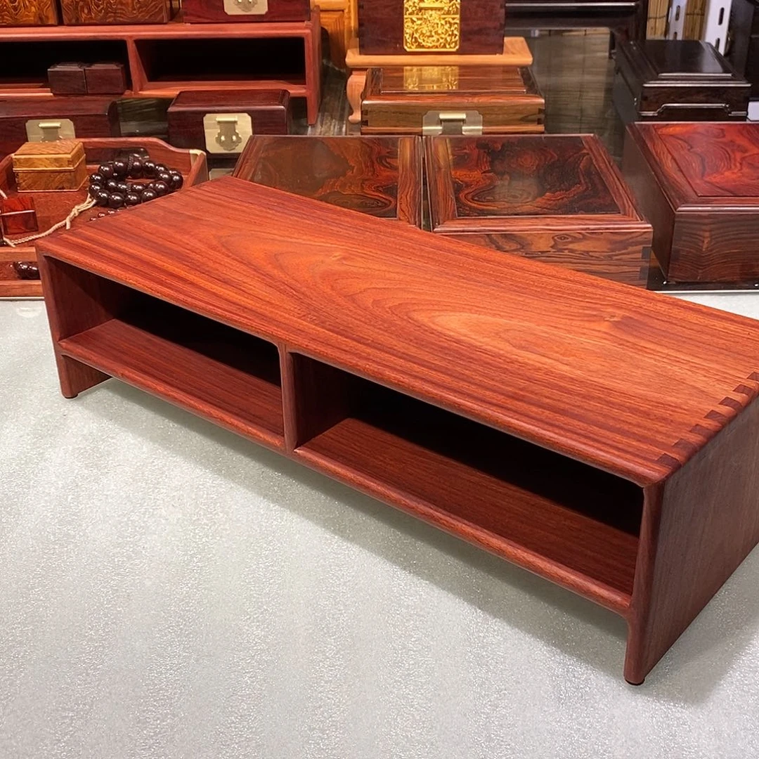 染料紫檀（血檀）茶边柜50/19/13