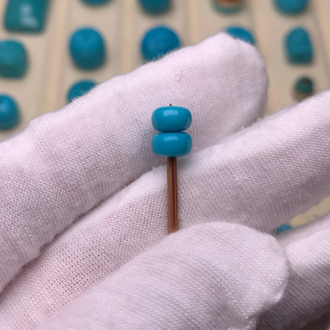 绿松石未镶嵌绿松石隔珠6.5