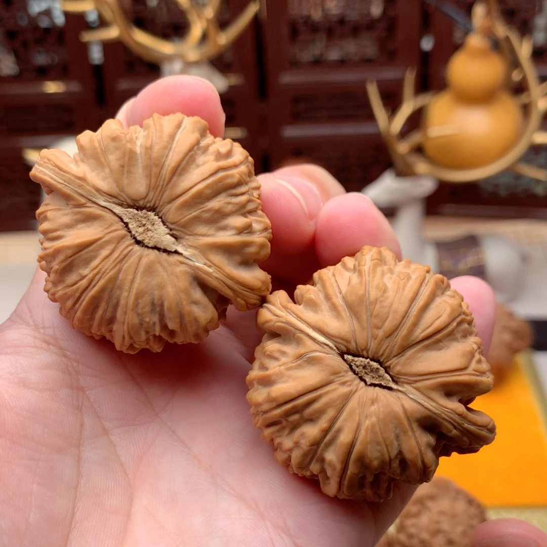 把件文玩核桃白狮子全品球白  1号