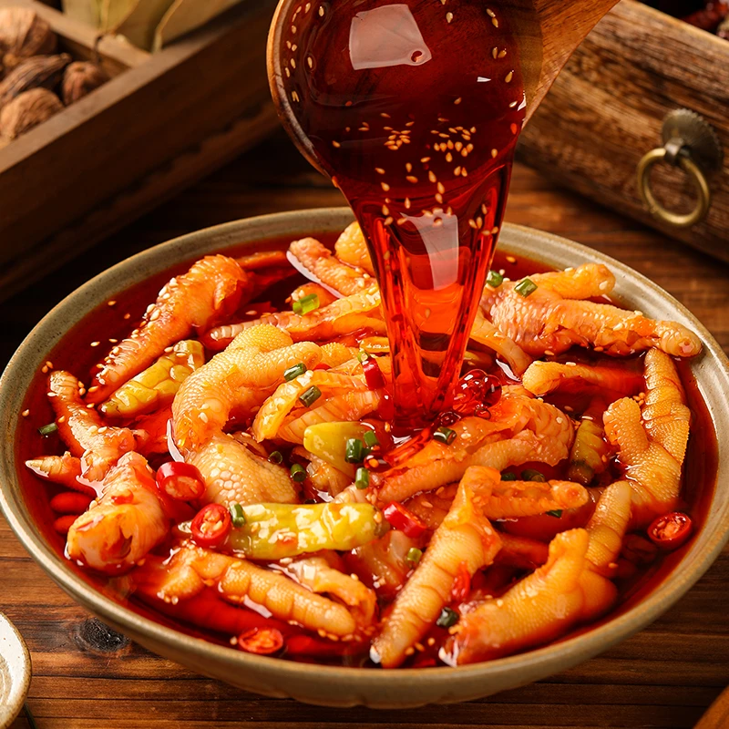 【无骨鸡爪】邹三和川辣/酸辣去骨凤爪  即食网红零食 直播专享500g