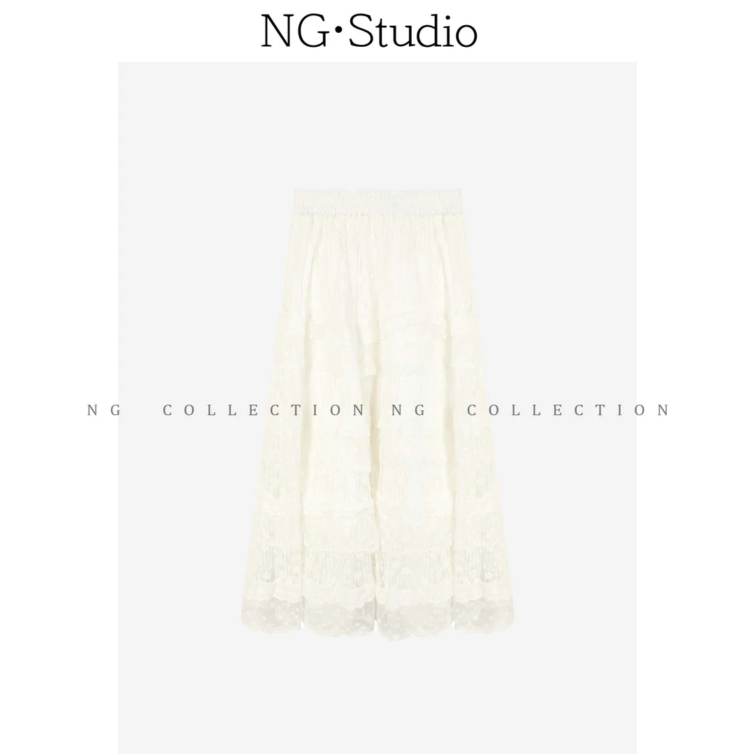 【NG·Studio】高腰时尚蕾丝半身裙预JJC5BSQ0690