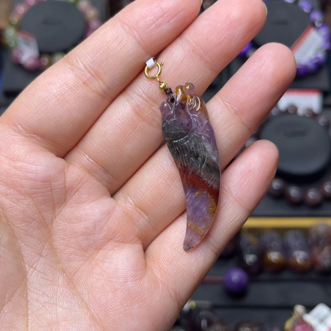 未镶嵌手链水晶极光四色吊坠