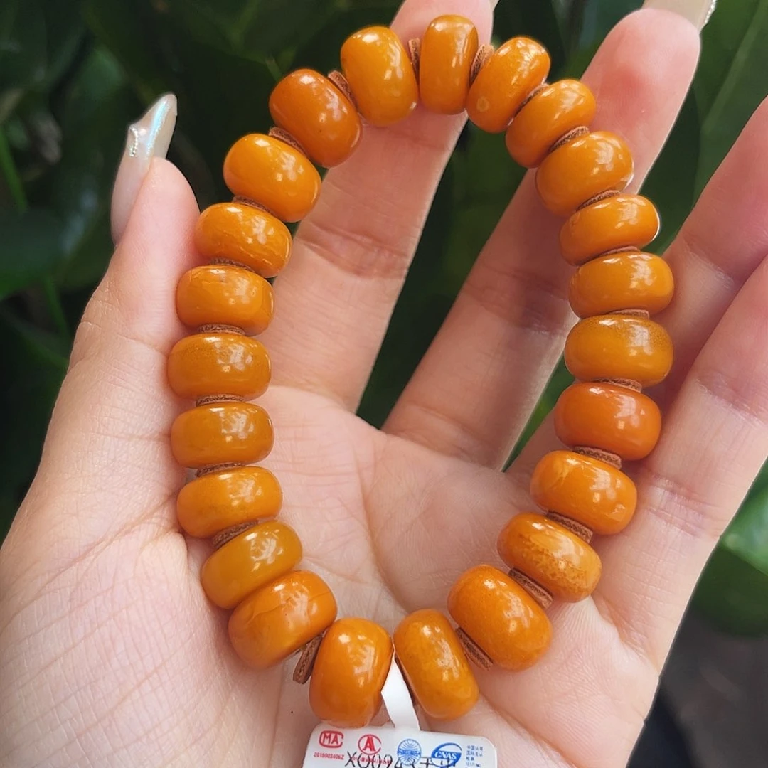 未镶嵌琥珀手链13 m老蜡