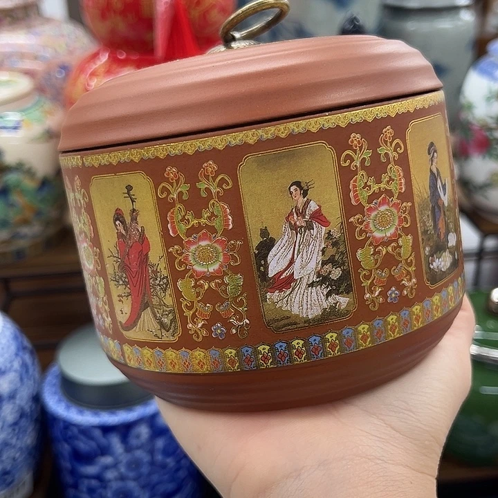 瓷片茶叶罐茶叶罐727