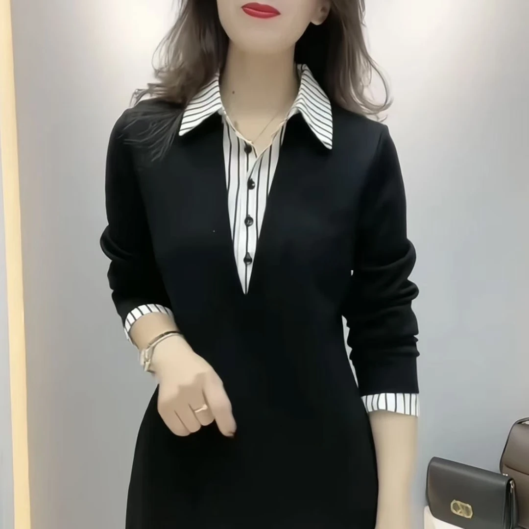 【RG3066】2025年新款时尚气质百搭新款减龄显瘦小衫